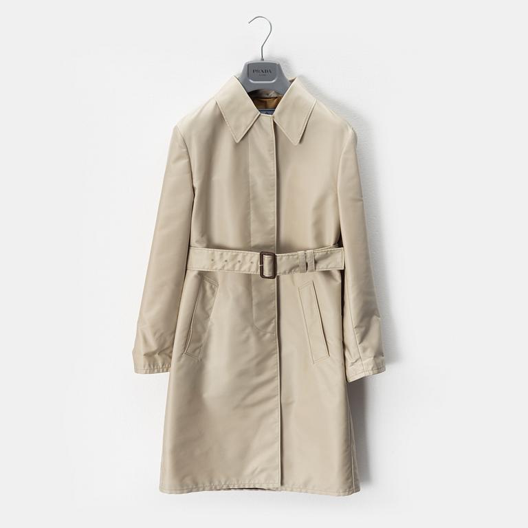 Prada, a nylon coat, size 38.