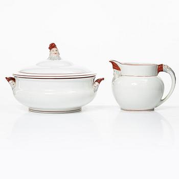 Rörstrand, a Christmas service pieces, 2 pcs, 'Herrgårdsjul', early 20th century.