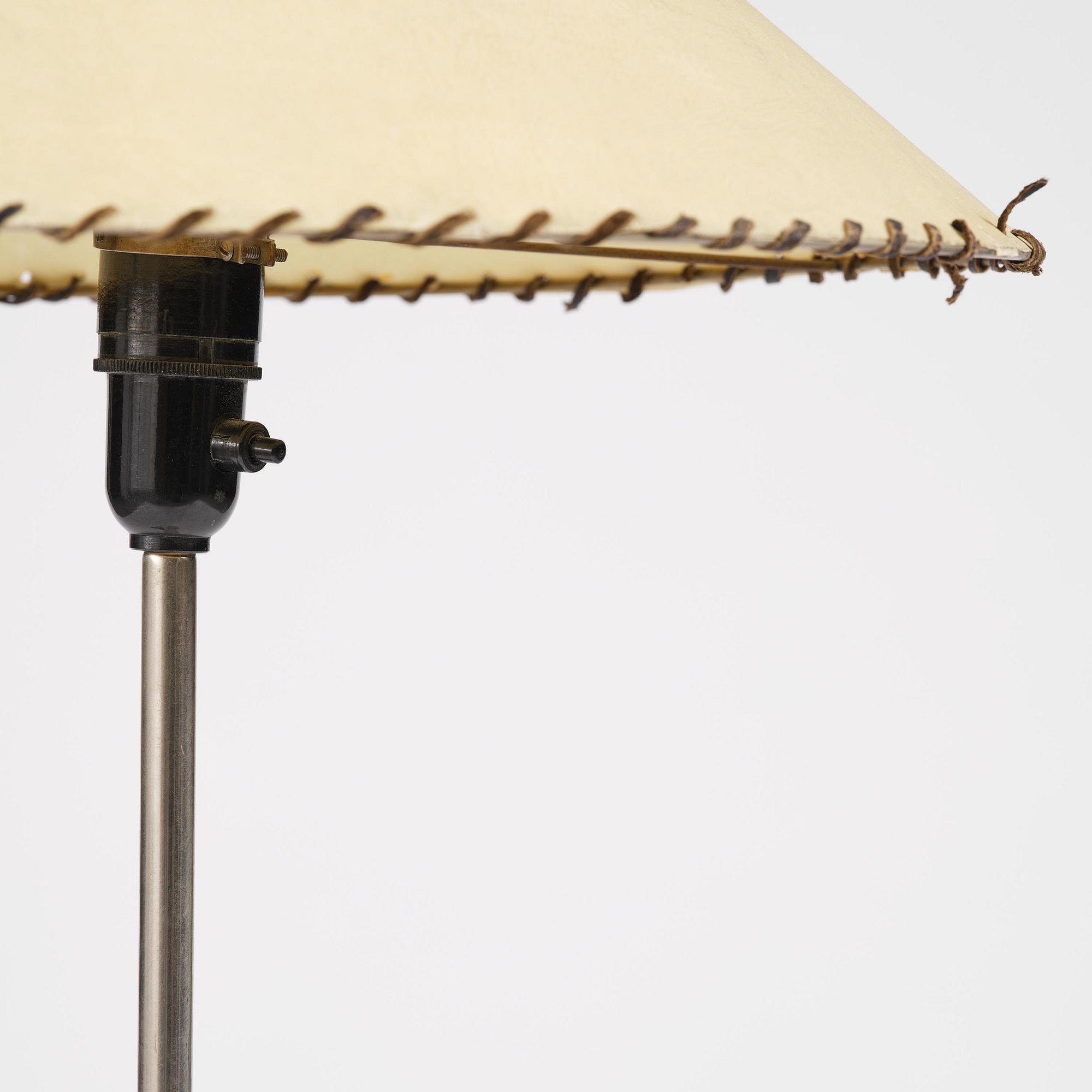 Harald Notini, a floor lamp model 15212, Arvid Böhlmarks Lampfabrik, Stockholm, 1930s.