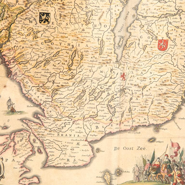 J Blaeu/A Bure map "Gothia".