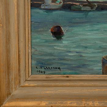 Carl Oscar Larsson, Hamnen i Skillinge.