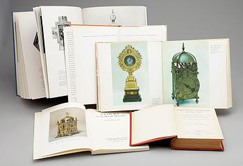 PARTI BÖCKER, 5 st, bland annat "Former Clock & Watchmakers and their Work." av F.J. Britten, London, 1984.