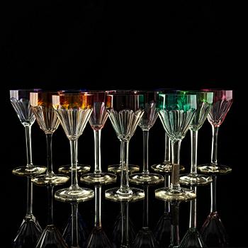12 pcs of early 20th Century glasses.