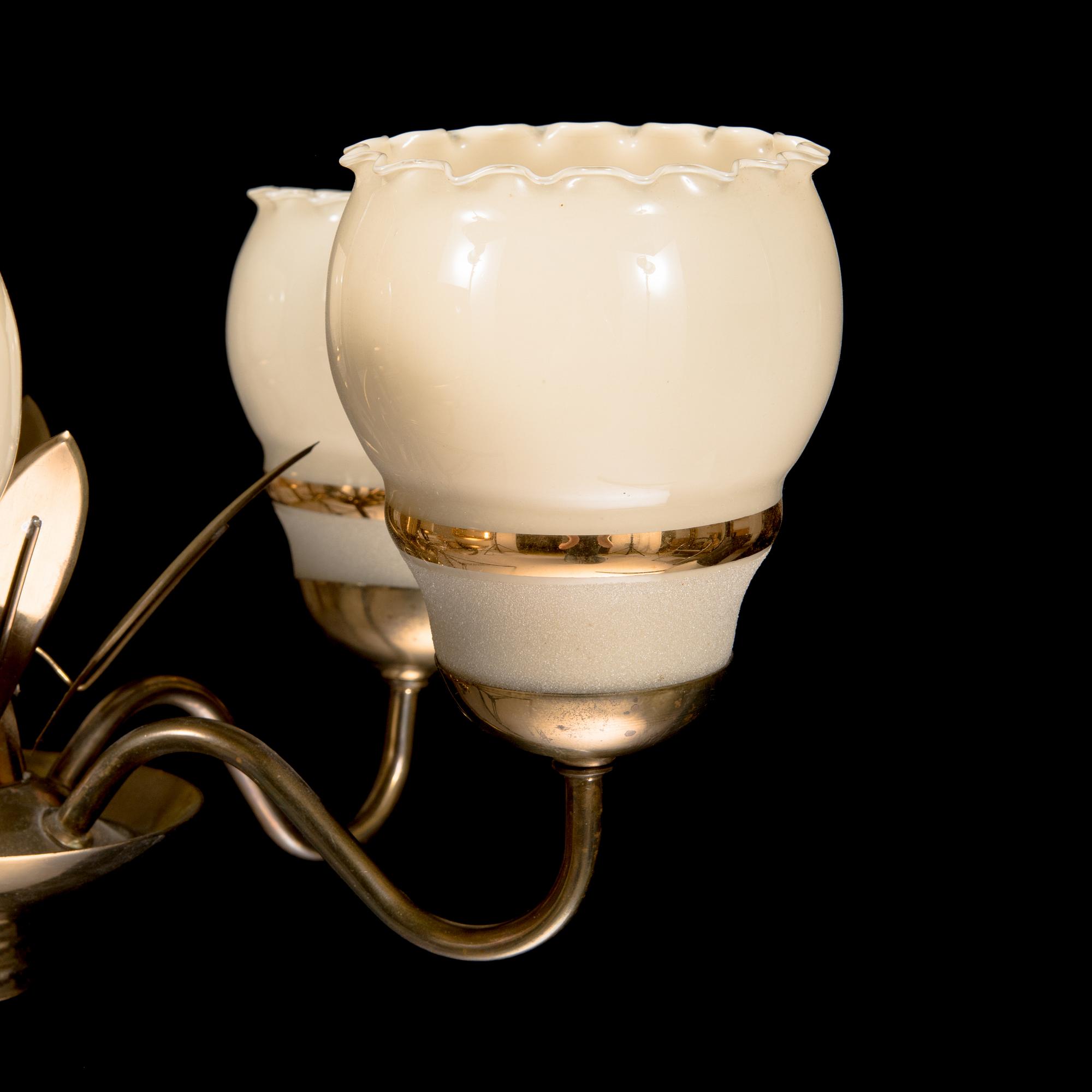 A mid 20th century '50612' chandelier Sievä for Idman Finland.