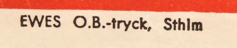 Filmaffisch, "Anfall från Mars/ Invaders from Mars", Sverige 1953.