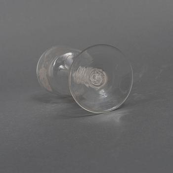 An Anglo-Irish 18th century wine glass.