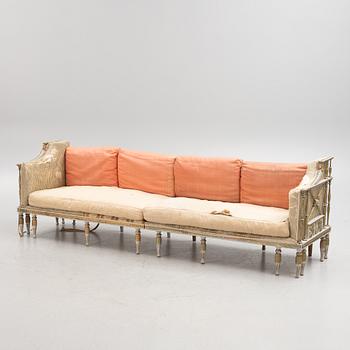 A late Gustavian sofa attributed to E. Ståhl (master in Stockholm 1794-1820).