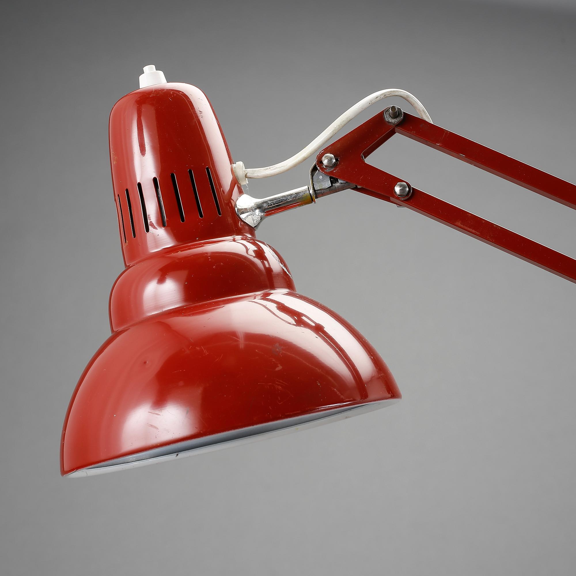 SKRIVBORDSLAMPA, Luxo, Jacob Jacobsen, Modell L1, 1900-talets andra hälft.