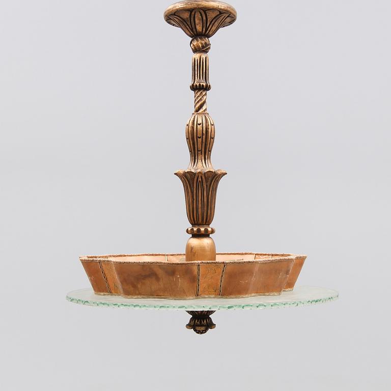 TAKLAMPA, 1900-talets första hälft, höjd ca 74 cm.