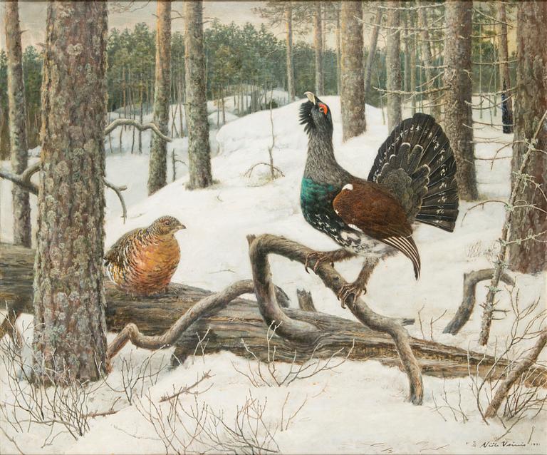Niilo Vainio, oil on canvas, signed and dated 1991.