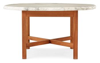 512. A Josef Frank mahogany and agate sofa table, Svenskt Tenn.