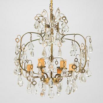 Paavo Tynell, a mid-20th century '1487/6' chandelier for Taito.