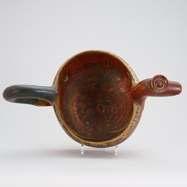 A Norwegian bowl dated 1847.