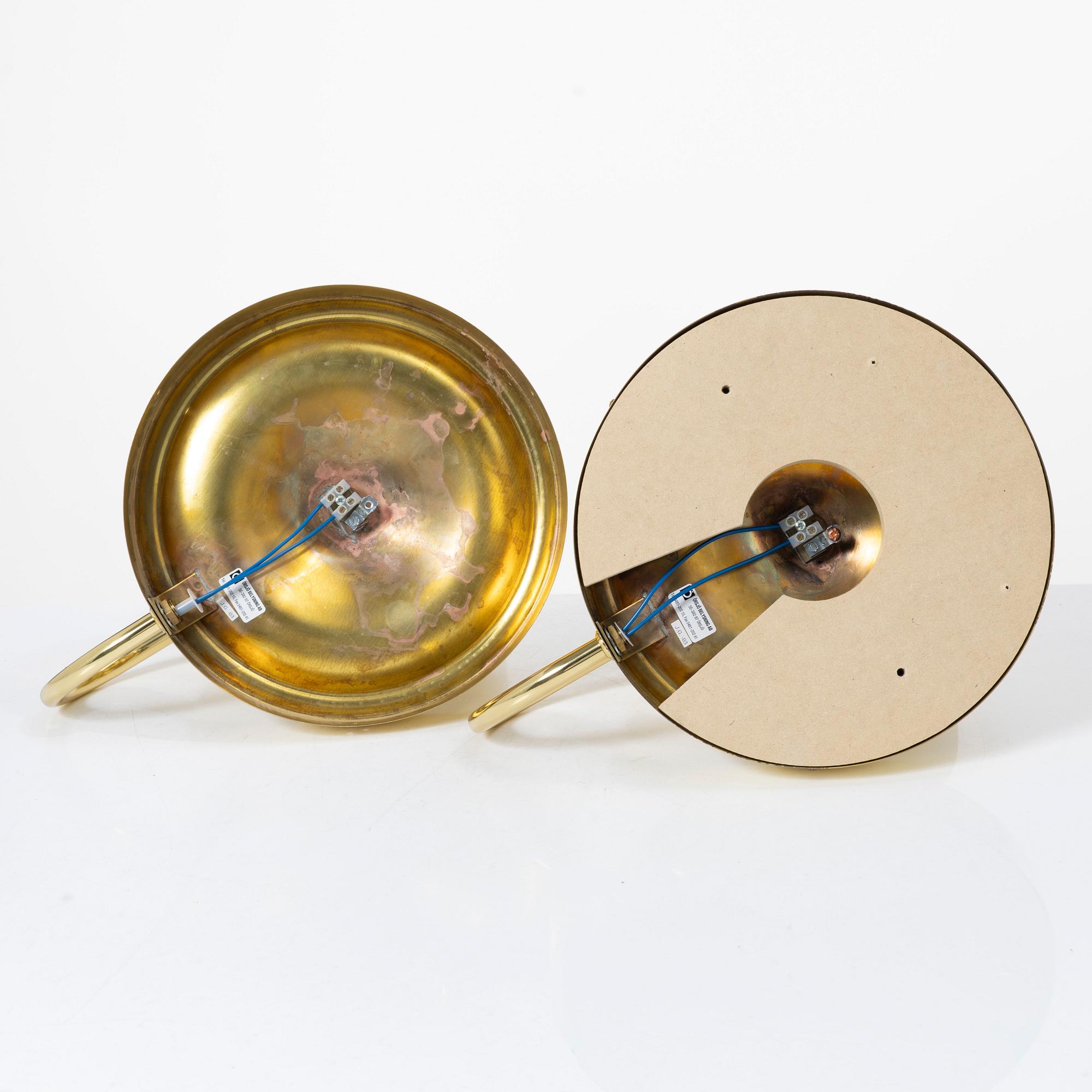 Josef Frank, wall lamps, a pair, model 2389, Svenskt Tenn.