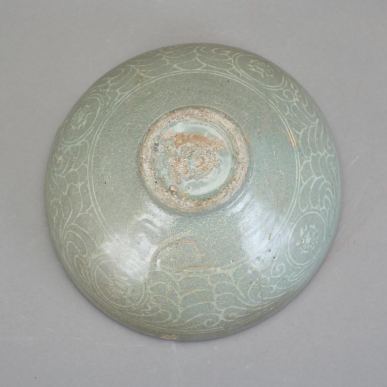 SKÅL, keramik. Korea, Koryo 1200-tal.
