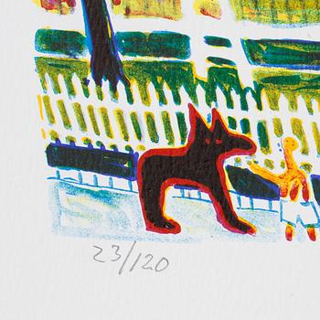 IAN RUSTH, litograph in colours, signed and numbered 23/120.
