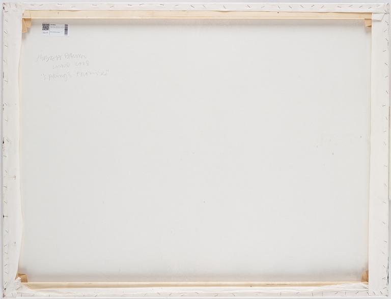 Jebah Baum, blandteknik på duk, signerad och daterad 2008 a tergo.