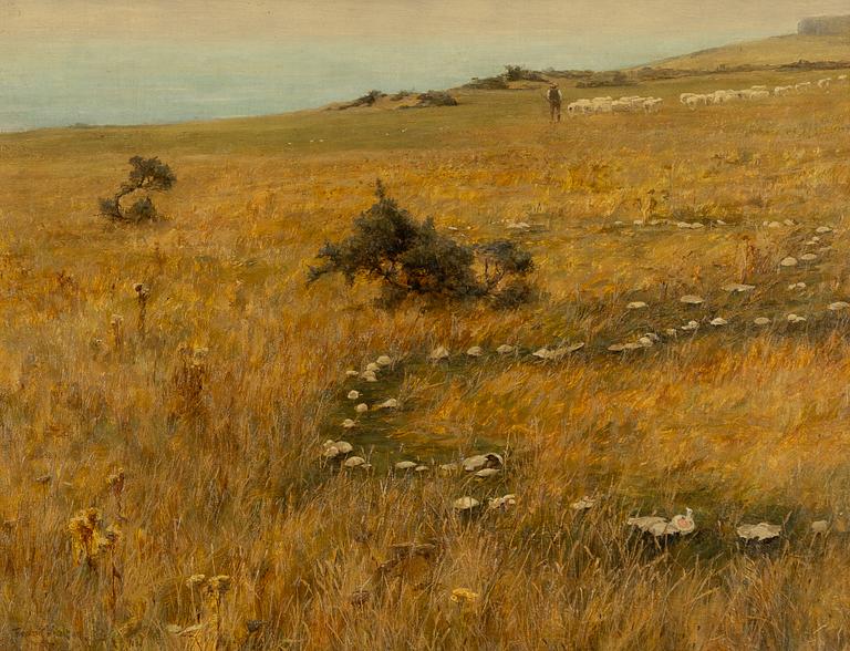 Frank Walton, The Shepherd with his Flock.