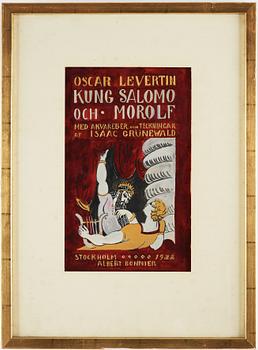 ISAAC GRÜNEWALD, mixed media on paper, 1922.