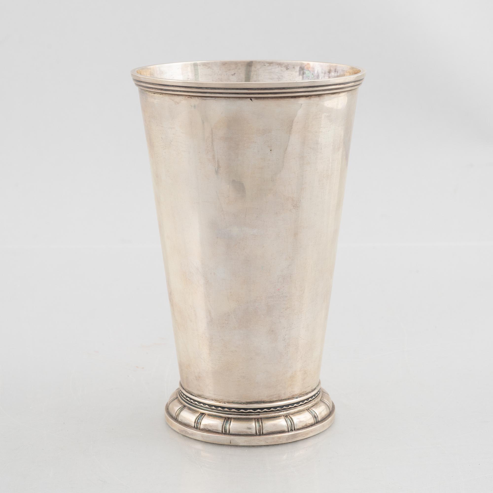 Eric Råström, a silver beaker, CG Råström, Stockholm 1953.