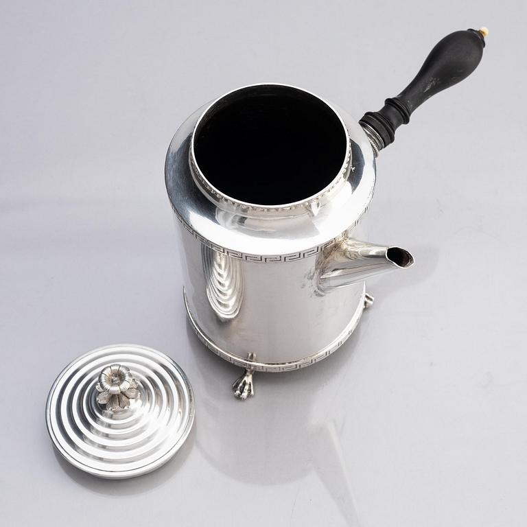 A Swedish silver coffee-pot, mark of Pehr Zethelius, Stockholm 1807.