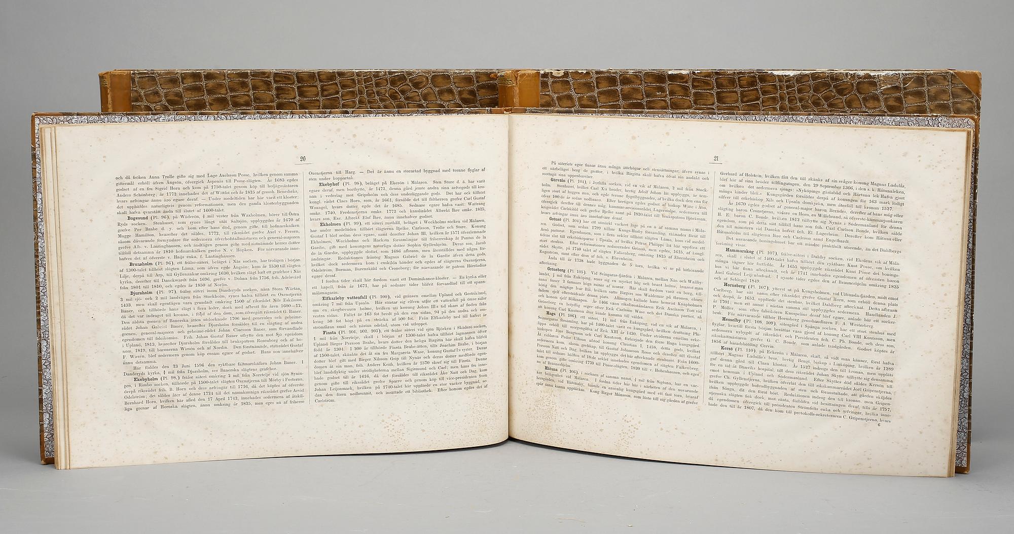 SUECIA ANTIQUA ET HODIERNA, 3 vol, Eric Dahlberg, Stockholm sannolikt 1856.