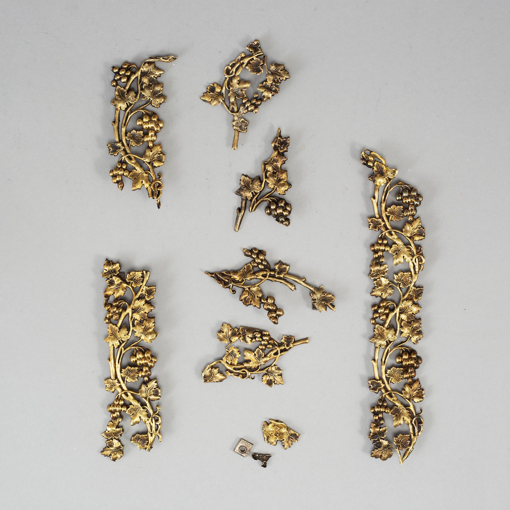 Russian silver-gilt mounts from bible, mark of Dmitrij Andrejew, St Petersburg 1835-1860.