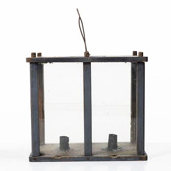 Lantern for two candles, folk art, 19th century.