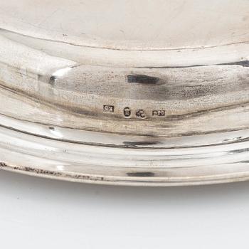 A pair of silver coasters, mark of Carl Johan Grönvall, Stockholm 1878.