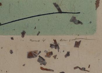 MAX ERNST, färgetsning. Numrerad 56/100 och signerad.