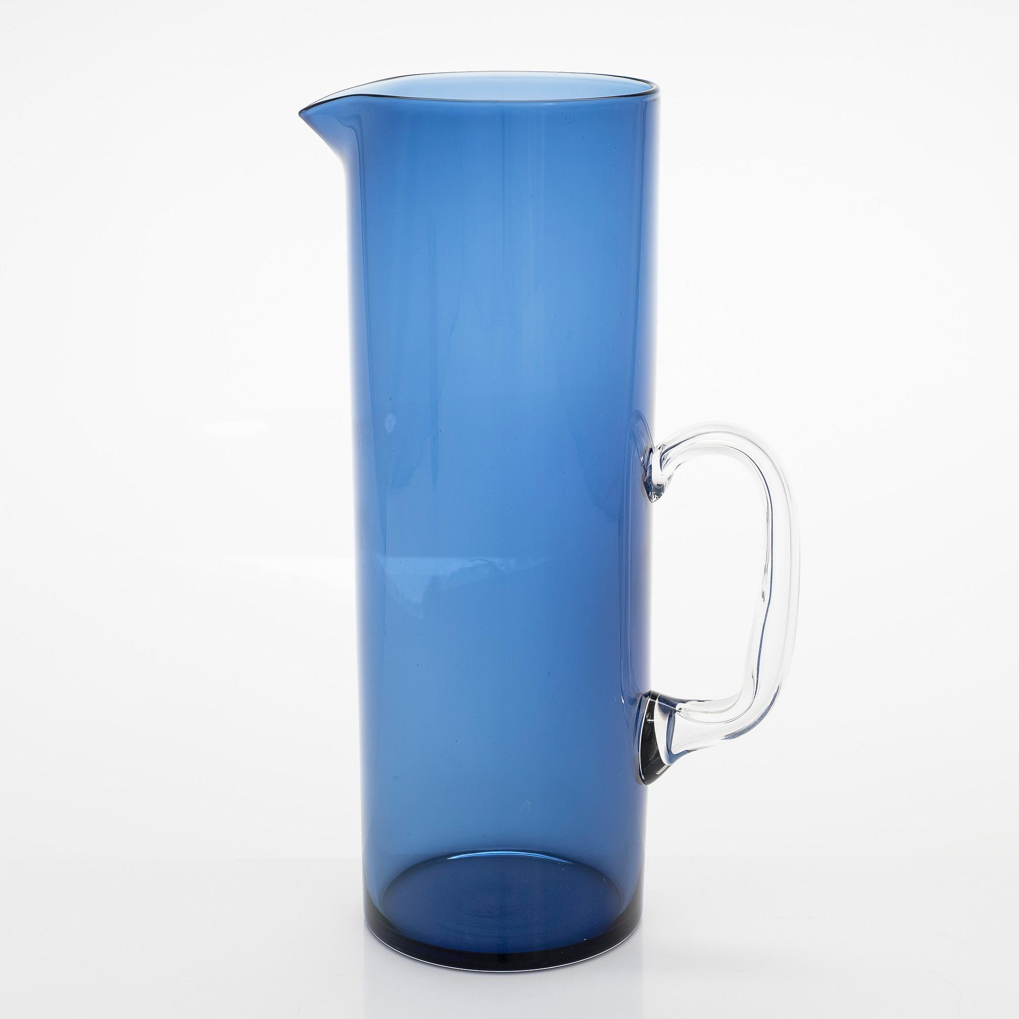 Timo Sarpaneva, a 18-piece set of juice glasses and jug, i-series, Iittala early 1960s.