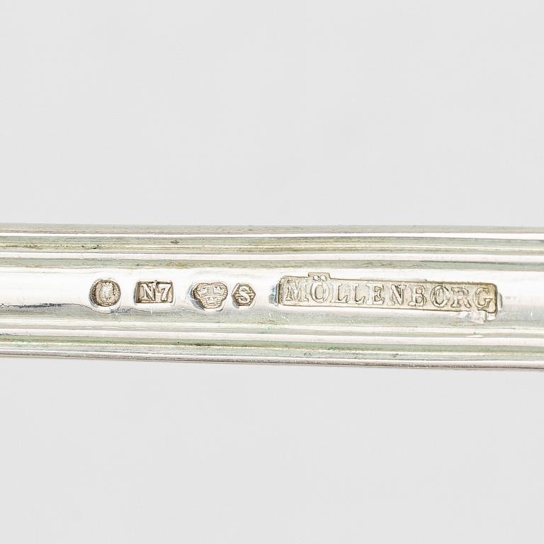 Gustaf Möllenborg, Table spoons, 12 pcs, silver, Stockholm 1915.
