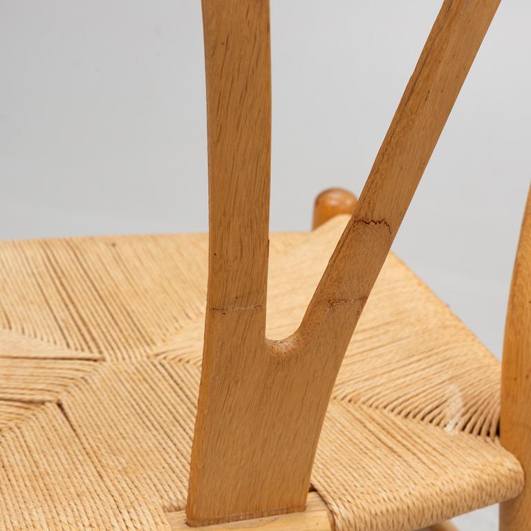 Hans J. Wegner, stolar, 6 st, "Y-stolen" modell CH-24, Carl Hansen & Søn, Danmark.