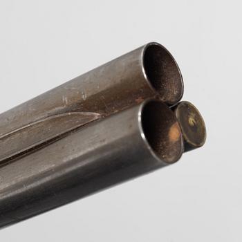 Flintlock rifle, double-barrelled, Johan Reichardt, Stockholm (c. 1730-1806), second half of the 18th century.