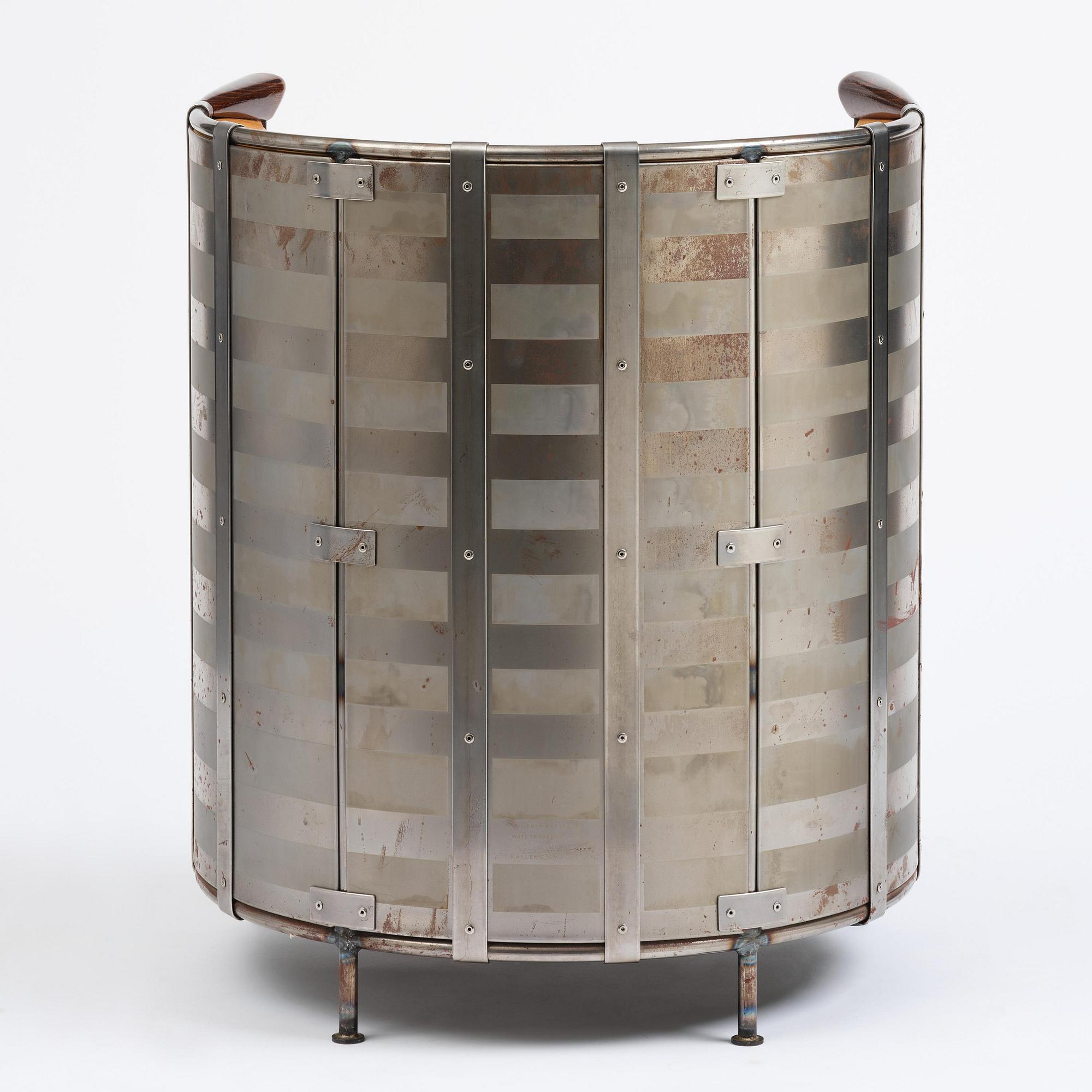 Mats Theselius, an "Älgskinnsfåtöljen" armchair, ed. 230/360, Källemo, Värnamo, post 1991.