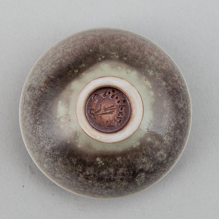 BERNDT FRIBERG, a stoneware vase and miniature bowl, Gustavsberg Studio.