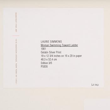Laurie Simmons, "Woman Swimming Toward Ladder", 1981.