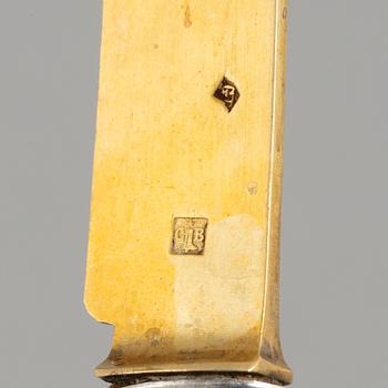 A set of French silver escargot forks, mark of Charles Barrier, Paris, active 1905-23 (18 pieces).