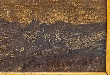 JOHAN JOHANSSON, olja på pannå, signerad.