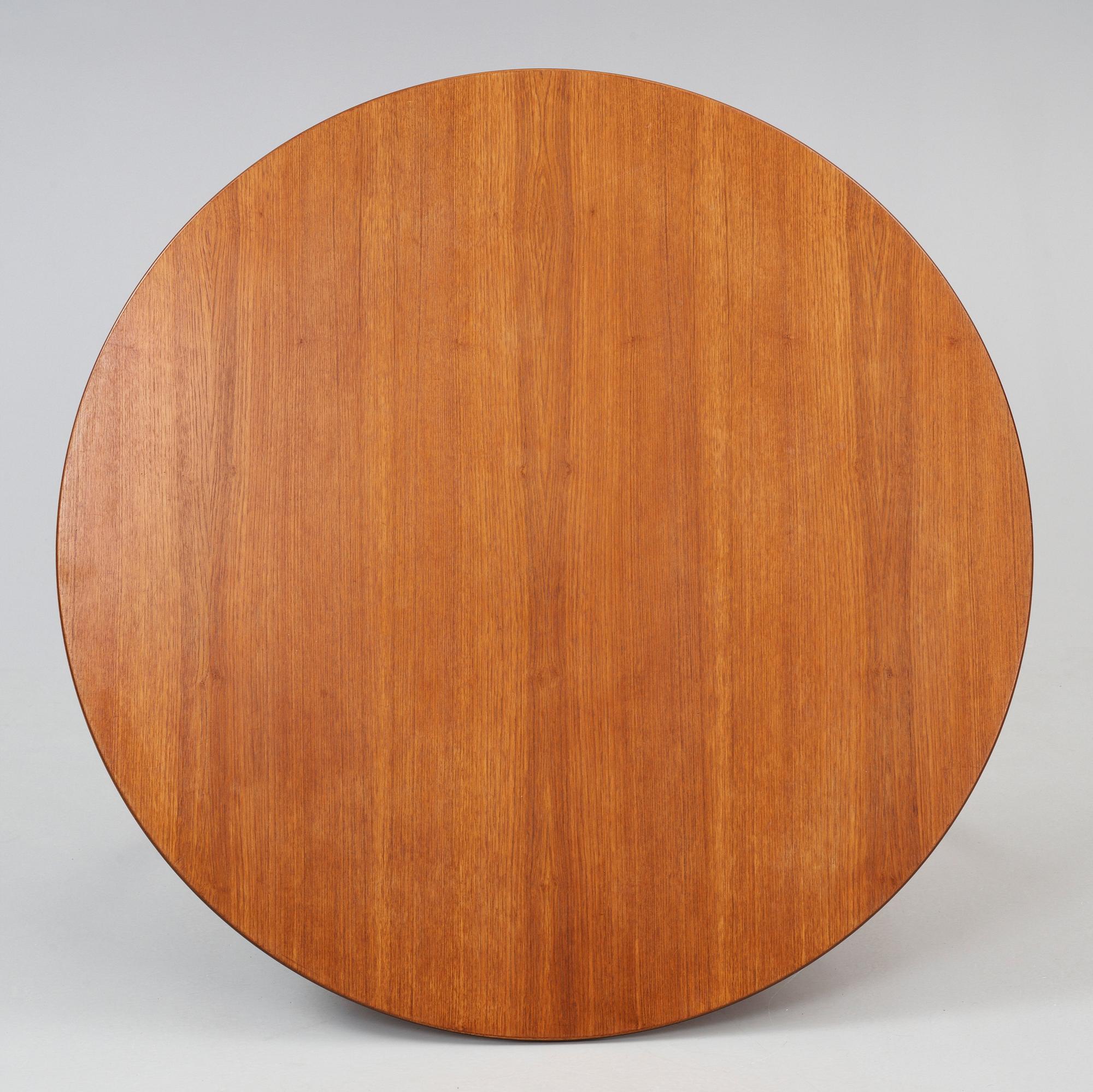 HANS J WEGNER, matgrupp, 6 st "Hjertestolen" och bord, Fritz Hansen, Danmark ca 1963.