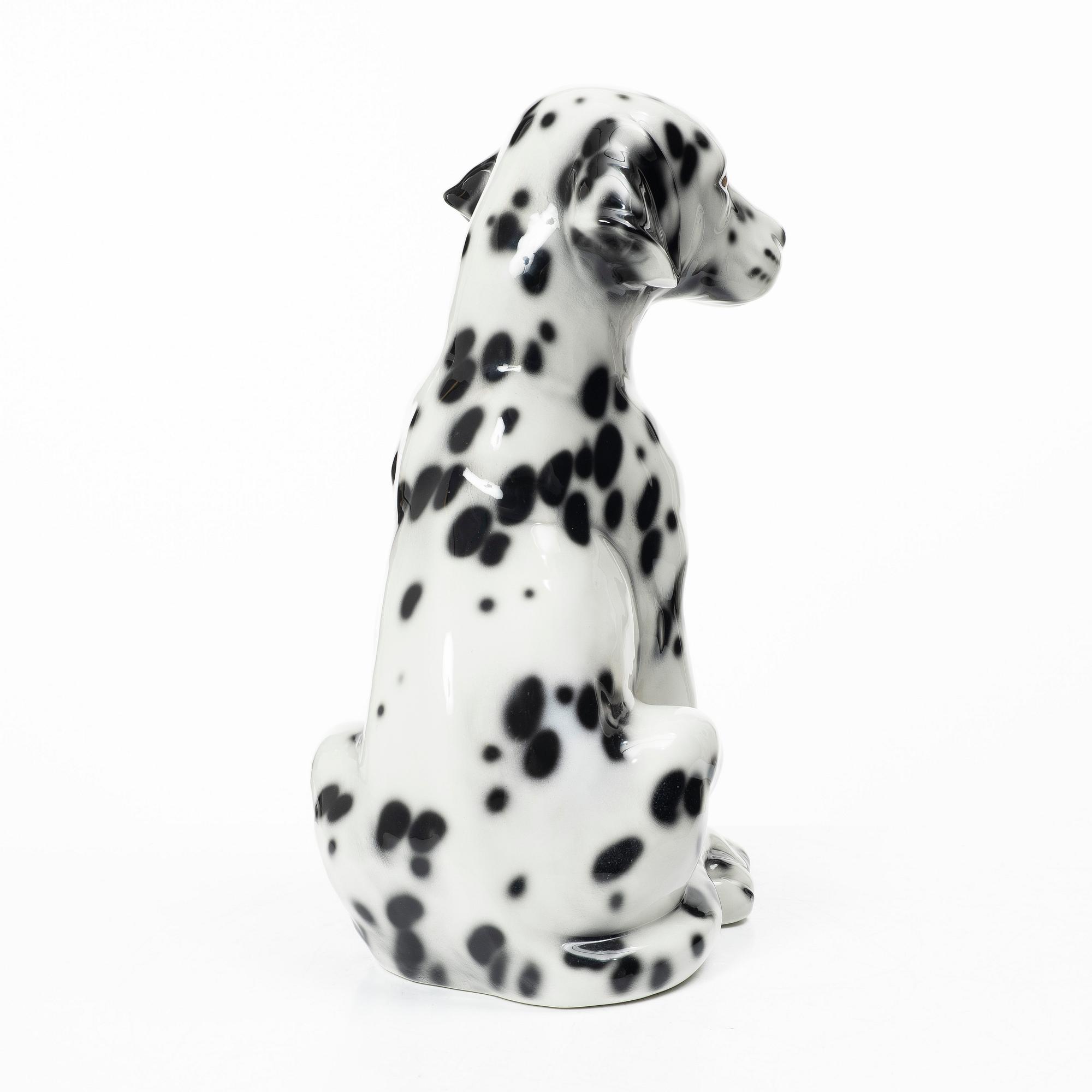 Sculpture, Dalmatian dog, Italy, late 20th century.