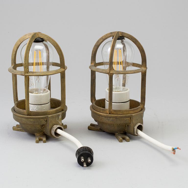 A pair of second half of th 20th century lights.