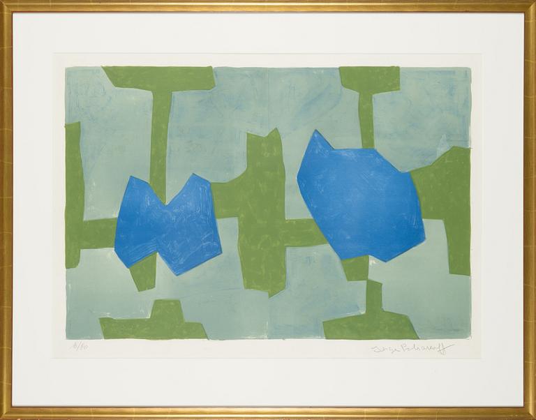 Serge Poliakoff, lithograph in colours, signed and numbered 16/80.