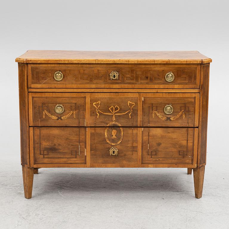 Byrå, tillskriven Jonas Westring (snickarmästare i Gränna 1798-1828), Gustaviansk.