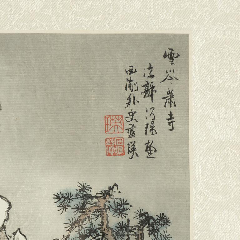 A pair of Chinese paintings by anonymous artist, 20th Century.