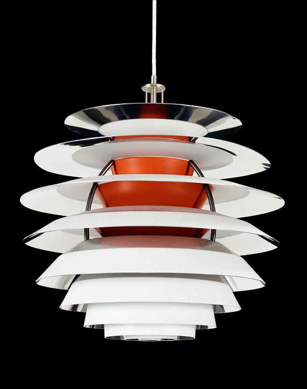 A Poul Henningsen hanging lamp, Louis Poulsen, Denmark.