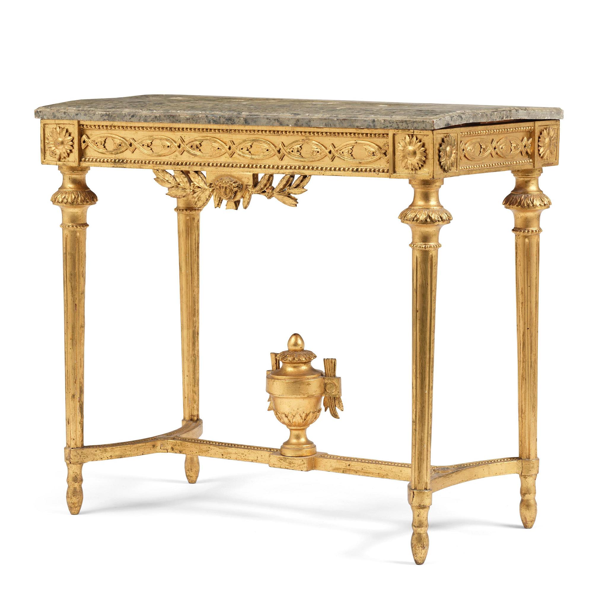 Konsolbord, Stockholmsarbete, 1700-talets slut, Sengsutavianskt.