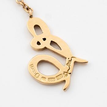 Efva Attling 18K gold necklace with cultured pearls.