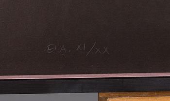 YRJÖ EDELMANN, färglitografi, signerad och numrerad E.A. XI/XX.