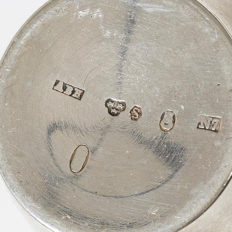 A lot of silver, 8 pieces, including with mark of KG Markströms, Uppsala 1897.